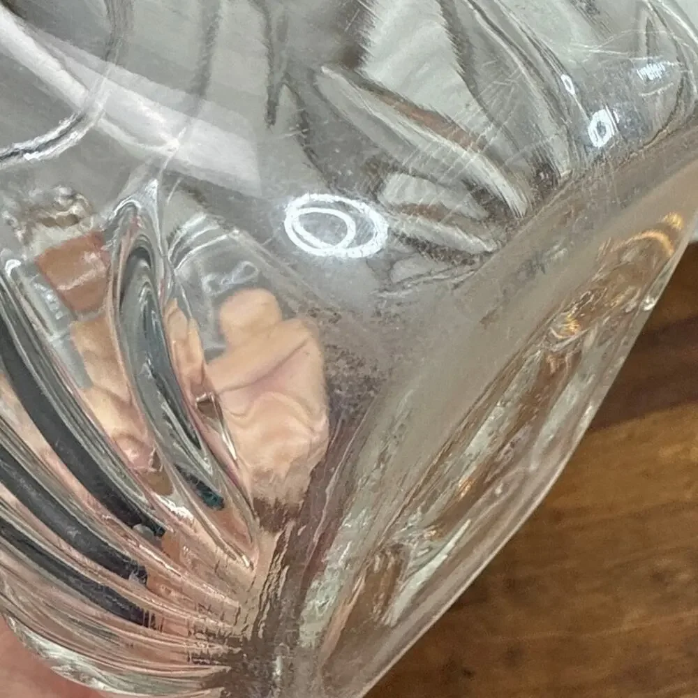 Federal Glass Vintage 50's Star Clear Pattern 36oz Square Pitcher Star On Bottom